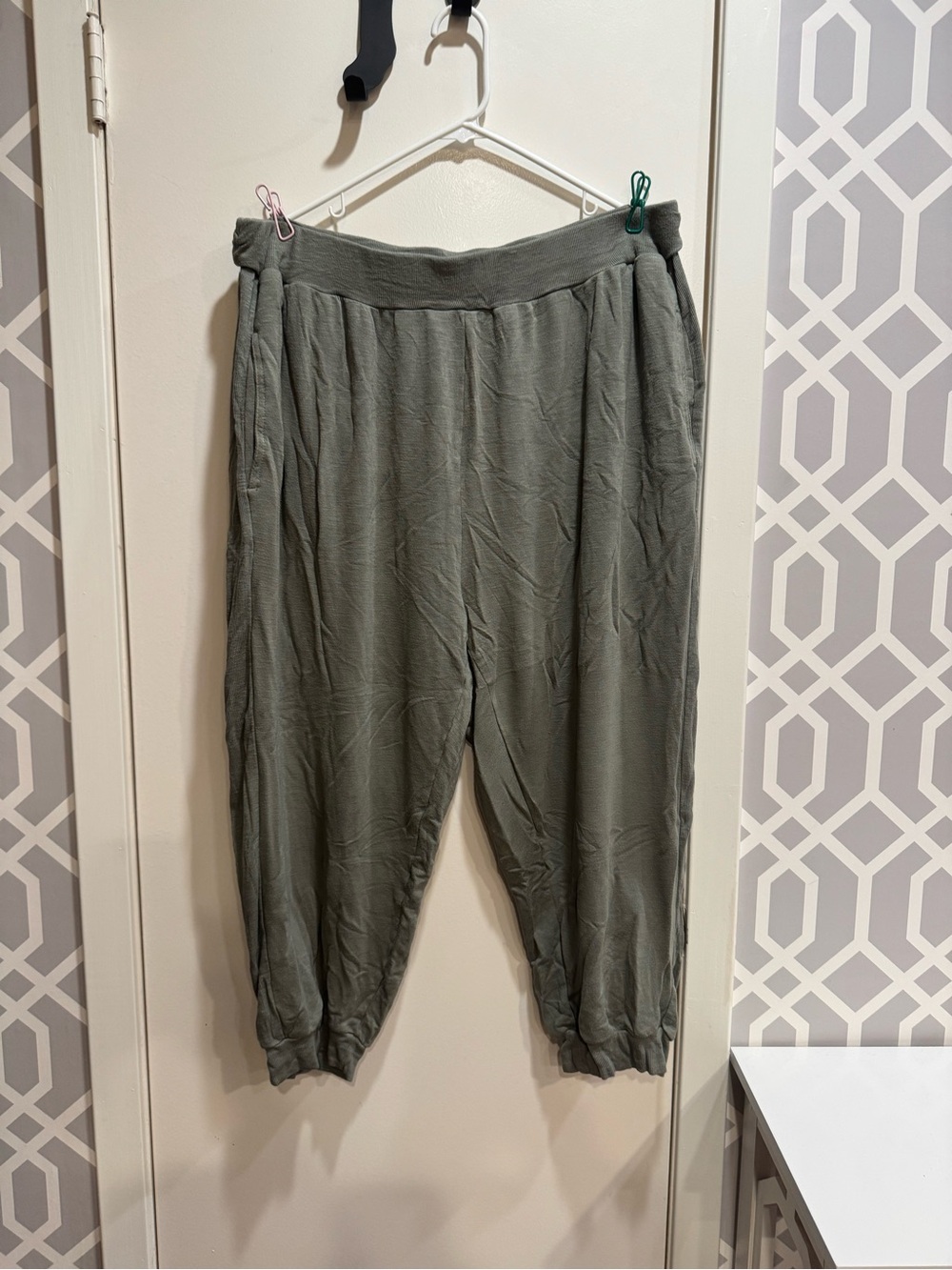 Daily Practice by Anthropologie 1X Relaxed Olive Green Harem Pants